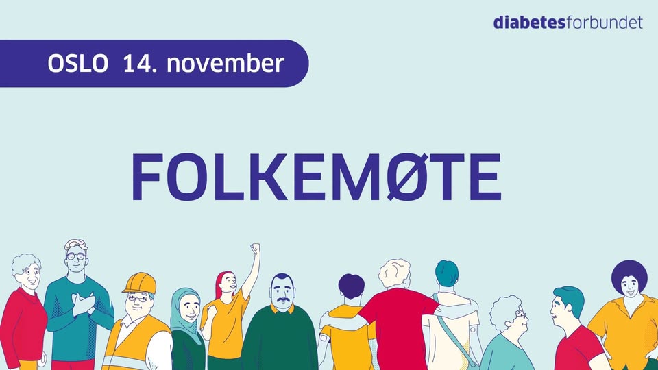 May be a doodle of text that says "OSLO 14. november diabetesforbundet FOLKEMOTE"