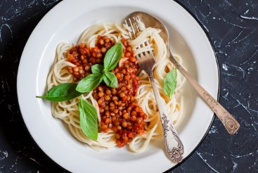 Spagetti bolognese med linser