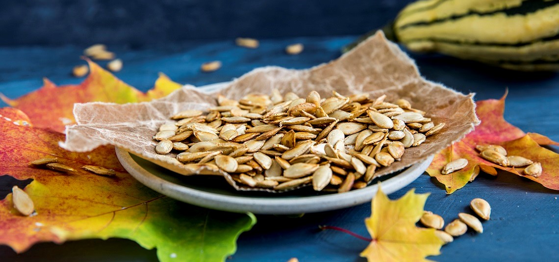 Ristede gresskarkjerner